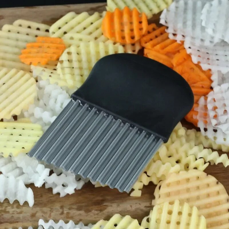 Aparati za pečenje krumpirića od nehrđajućeg čelika Rezač za krumpir Sjeckalica za povrće Voće Nabori Valoviti nož Rezač Sjeckalica Kuhinjski alati za povrće