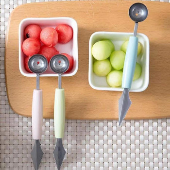 DIY Melon Scoops Ballers Multifunction Fruit Carving Knife Καρπούζι Baller Scoop Fruit Χρήσιμα πράγματα για αξεσουάρ κουζίνας