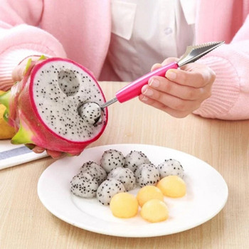 Πολυλειτουργικό μαχαίρι για σκάλισμα φρούτων Καρπούζι Baller Ice Cream Dig Ball Scoop Spoon Fruit Baller Kitchen DIY Tools Gadgets