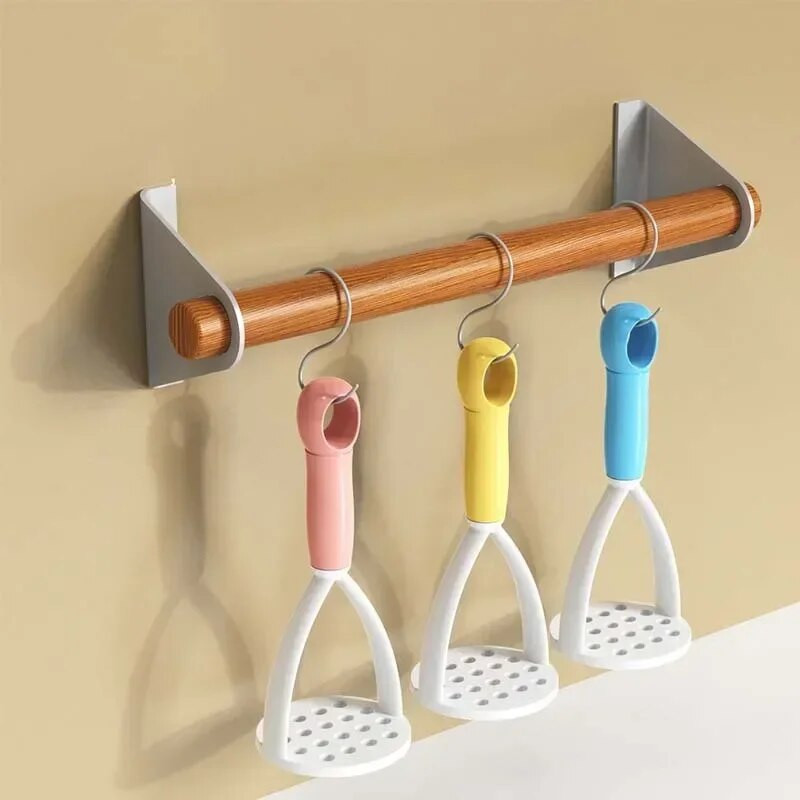 1 vnt PP presuotų bulvių trintuvas tyrės tyrės sulčių gaminimo aparatas Bulvių stūmiklis Sklandžiai trintų bulvių smulkintuvas Vaisių įrankiai Virtuvės reikmenys