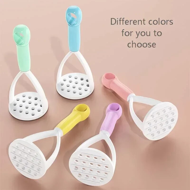 1 vnt PP presuotų bulvių trintuvas tyrės tyrės sulčių gaminimo aparatas Bulvių stūmiklis Sklandžiai trintų bulvių smulkintuvas Vaisių įrankiai Virtuvės reikmenys