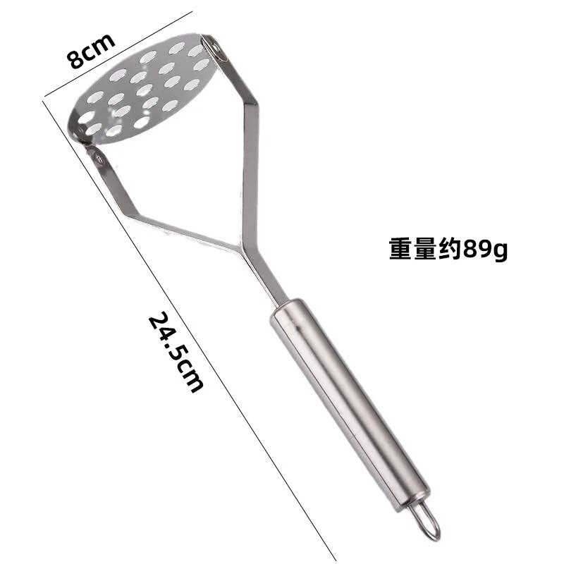 Gnječilica za krumpir od nehrđajućeg čelika Čelik Bundeva Češnjak Povrće Voće Jednostavna preša za blato Mlinac Dječja drobilica hrane Kuhinjski pribor