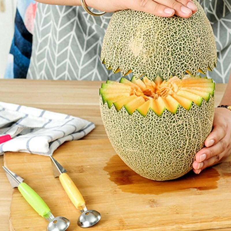 Kuglice za voće od nehrđajućeg čelika Loptice za dinje Loptice za voće Kuhinjski dodaci za izradu okrugle kuglice od voća