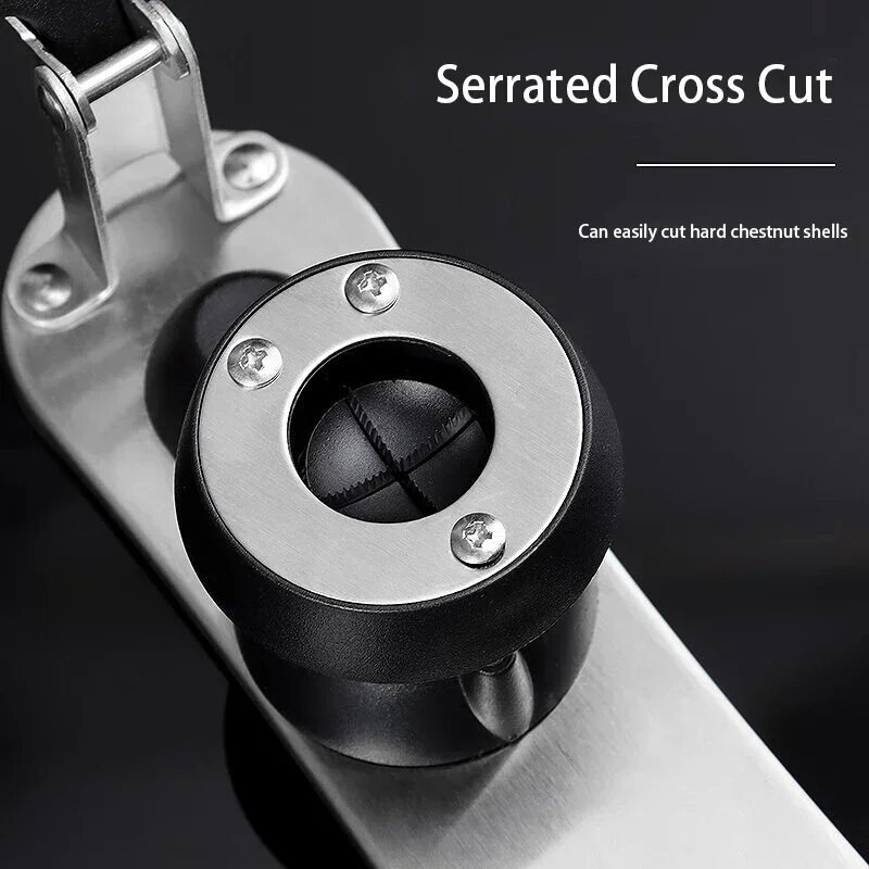 Gesztenyenyitó kapocs rozsdamentes acél gesztenyegép diónyitó vágó konyhai eszközök Gyors diófogó Diótörő Sheller