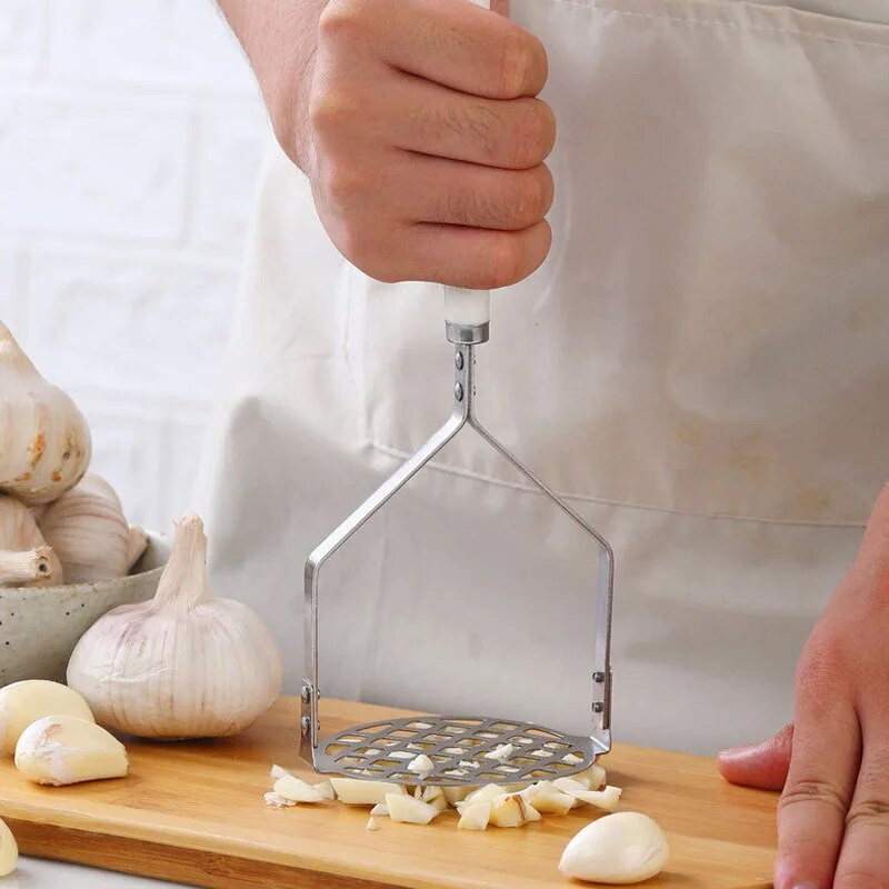 Gnječilica za krumpir od nehrđajućeg čelika Dječji dodatak prehrani Češnjak Preša za blato Drobilica Banana Bundeva Kuhinjski alati za povrće i voće