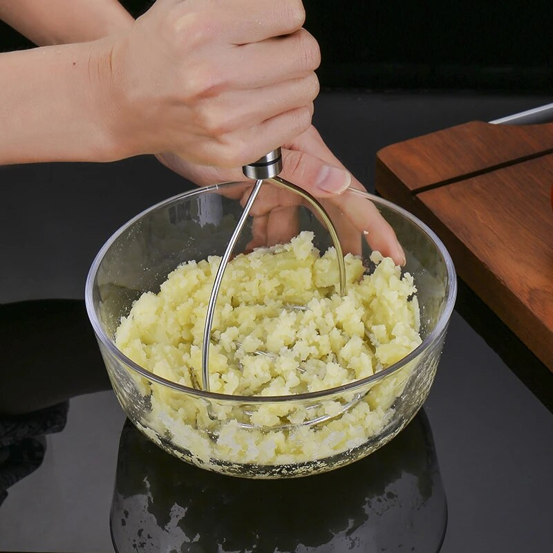 Gnječilice za krumpir od nehrđajućeg čelika 304, ručne gnječilice za krumpir, preša za blato od bundeve, drobilica za hranu, rezač povrća, kuhinjski alati