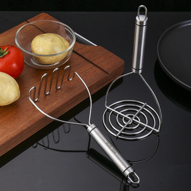 Gnječilice za krumpir od nehrđajućeg čelika 304, ručne gnječilice za krumpir, preša za blato od bundeve, drobilica za hranu, rezač povrća, kuhinjski alati