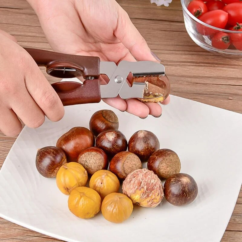 Nova kreativna višenamjenska kopča za kesten od nehrđajućeg čelika, kopča za orah, ljuska, otvarač za kesten, kuhinjski alati, rezači, gadgeti