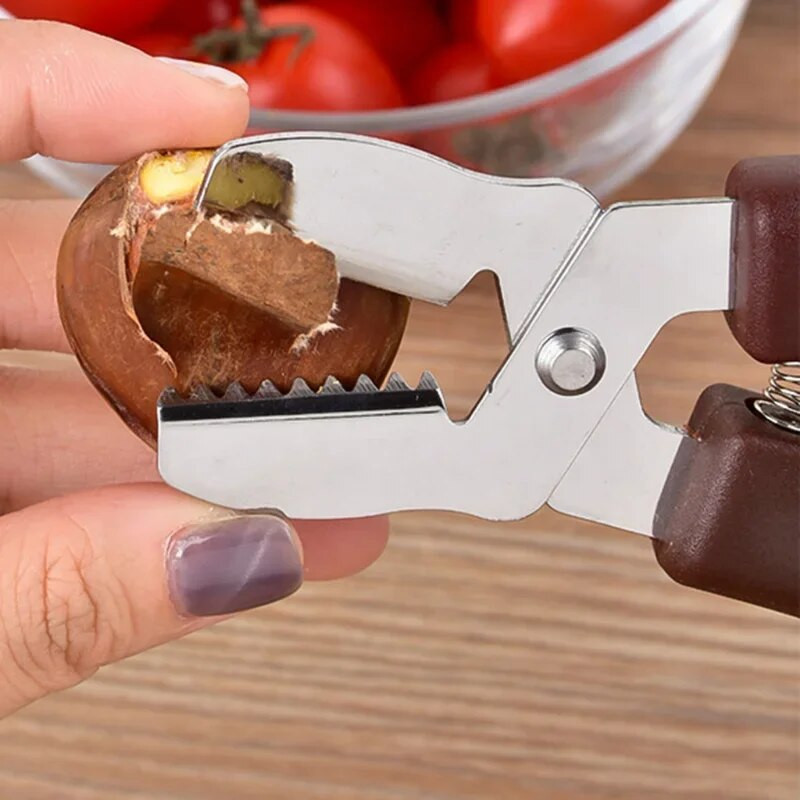 Nova kreativna višenamjenska kopča za kesten od nehrđajućeg čelika, kopča za orah, ljuska, otvarač za kesten, kuhinjski alati, rezači, gadgeti