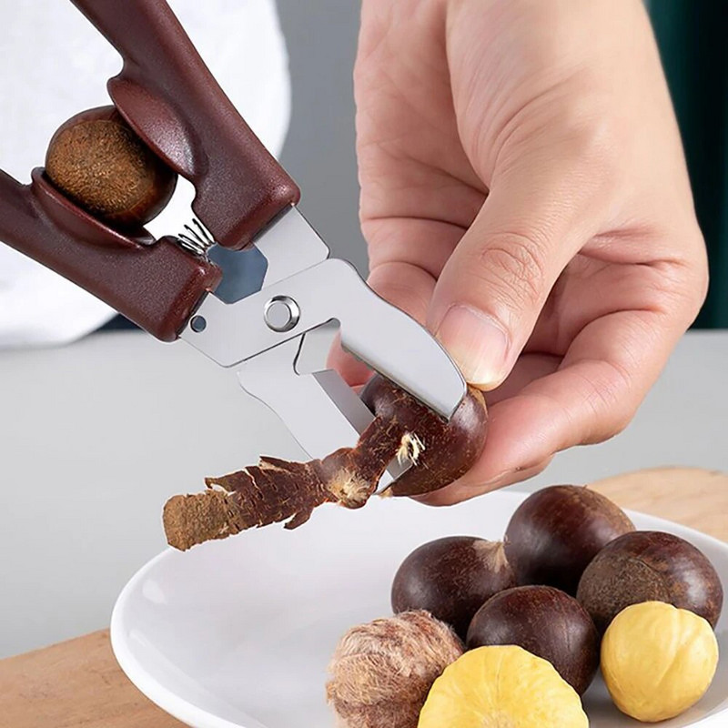 Stroj za ljuštenje kestena Križne škare za kesten od nehrđajućeg čelika Stroj za ljuštenje kestena Rezač omotača za kesten Kuhinjski alati