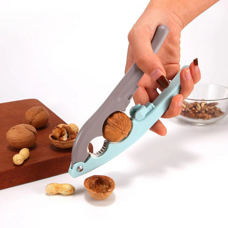 Stezaljka za orahe, otvarač za ljuske, štipaljka za orahe, razbijač oraha, višenamjenski otvarač za orahe, od nehrđajućeg čelika, kuhinjski alati