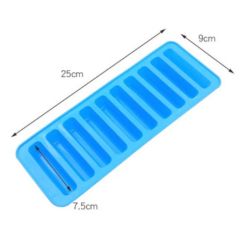 Creative Silicone Ice Cube Mold Mold Finger 10 Grid Δίσκος φόρμας σοκολάτας για μπουκάλι νερού Παγωτό Maker Mold Bar Kitche
