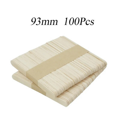 50/100 kom Štapići za sladoled od sladoleda Prirodni drveni štapići Žlica za sladoled Ručni radovi Art Ice Cream Lolly Alati za torte