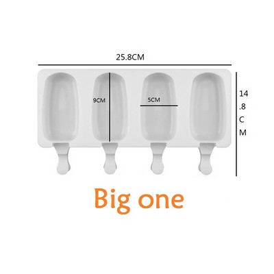 Silikonski kalupi za sladoled s 4/8 rupa, kalupi za sladoled. Uradi sam domaći zamrzivač za deserte, kalup za izradu kockica leda sa štapićima