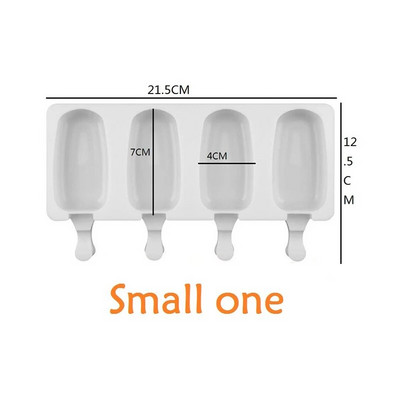 Silikonski kalupi za sladoled s 4/8 rupa, kalupi za sladoled. Uradi sam domaći zamrzivač za deserte, kalup za izradu kockica leda sa štapićima