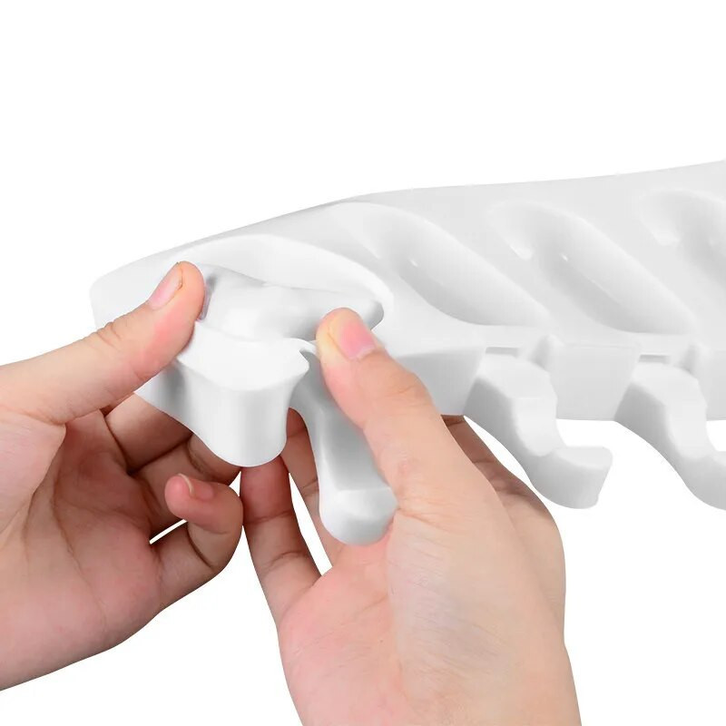 Silikonski kalupi za sladoled s 4/8 rupa, kalupi za sladoled. Uradi sam domaći zamrzivač za deserte, kalup za izradu kockica leda sa štapićima