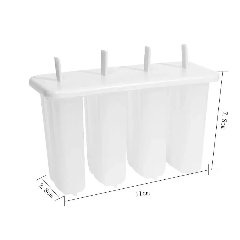 Ledų formelės 4 saldumynų formelių rinkinys ,,Pasidaryk pats“ ledų, daugkartinio naudojimo su ledų formelių virtuvės priedais