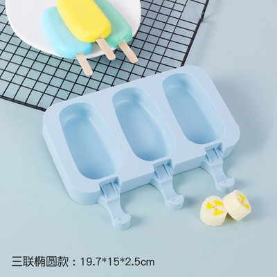 Silikonski kalup za sladoled s poklopcem Žele u obliku životinja DIY Domaći slatki sladoled sa crtićima Višekratni kalupi za sladoled u štapićima od sladoleda