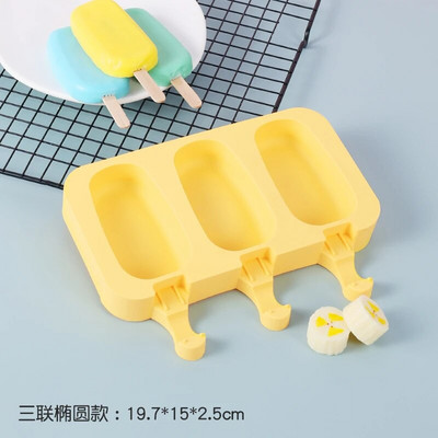Silikonski kalup za sladoled s poklopcem Žele u obliku životinja DIY Domaći slatki sladoled sa crtićima Višekratni kalupi za sladoled u štapićima od sladoleda