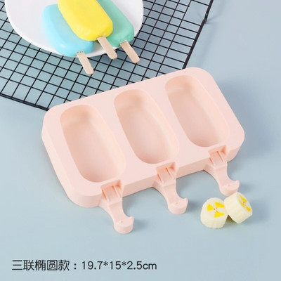 Silikonski kalup za sladoled s poklopcem Žele u obliku životinja DIY Domaći slatki sladoled sa crtićima Višekratni kalupi za sladoled u štapićima od sladoleda