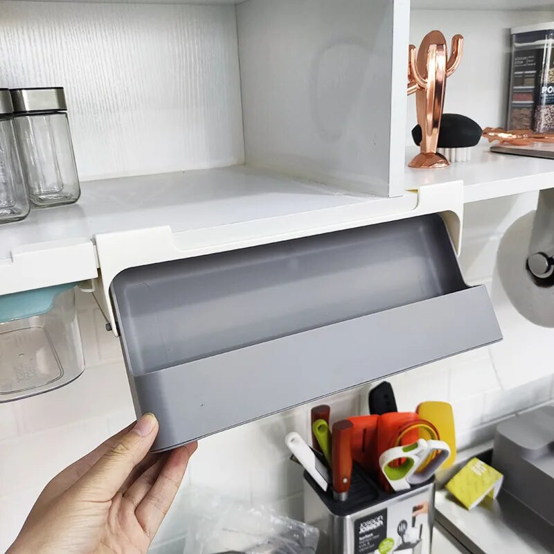 Kuhinjski stalak za pohranu boca sa začinima Stalak za začine Samoljepljivi zidni organizator začina ispod police Kuhinjski stalak za pohranu