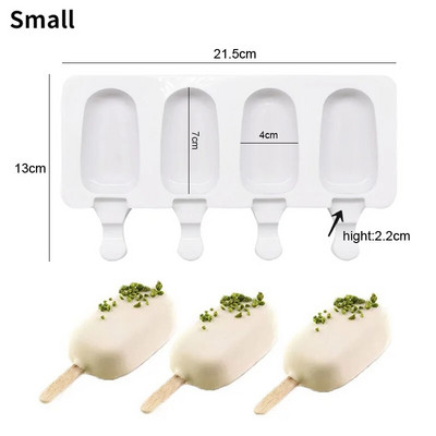 Formă din silicon de vară pentru ghiocete Mucegai pentru înghețată de vară DIY Tavă pentru cuburi de gheață de casă Ice Pop Block Congelator Instrument pentru prepararea de deserturi