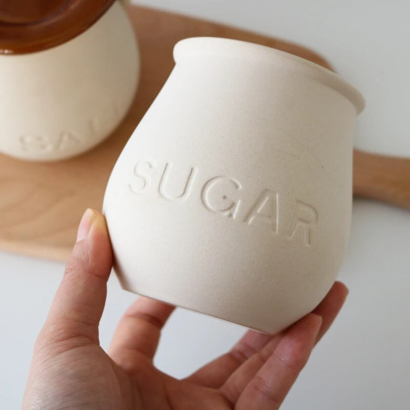 Keraminis prieskonių indelis Druskos cukraus skardinės Prieskonių indelis Prieskonių Organizatorius Prieskonių indelis Didelės talpos Virtuvės įrankiai Prieskonių indelis