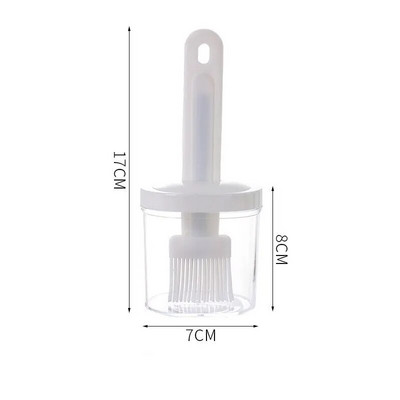 1 kom bijela četka za ulje, silikonska četka za boce otporna na visoke temperature, prijenosna četka za ulje za roštilj za pečenje u kuhinji Članci
