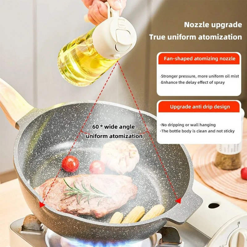 Kuhinjski dozator maslinovog ulja Boca s raspršivačem ulja Automatski dozator 470ML raspršivač ulja za kuhanje Kuhinjska salata Roštilj Pečenje