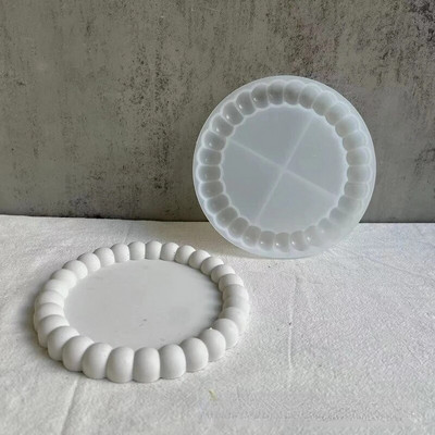Dunga rotunda cu capac Sticla Matrite din silicon DIY Tencuiala Lumanari Borcane Mucegai din silicon Plante suculente Articole pentru fabricare Decor