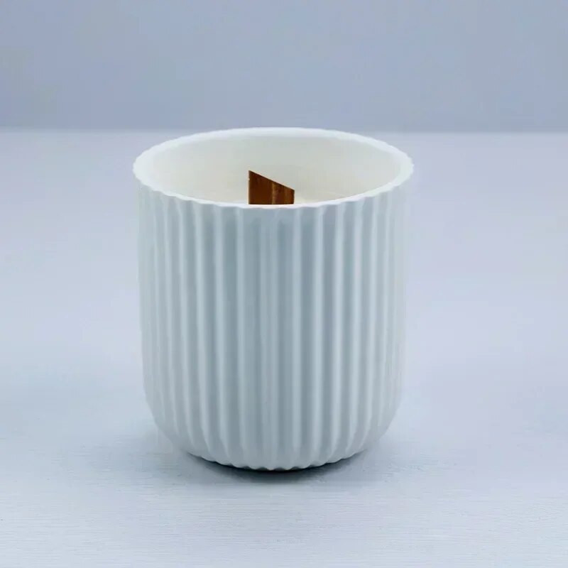 Ümmargune triip kaanega pudeliga silikoonvormid DIY krohv küünlapurk silikoonvorm sukulentsed taimed kunsti valmistamise tarvikud sisekujundus