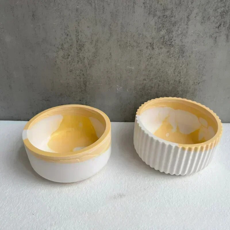 Ümmargune triip kaanega pudeliga silikoonvormid DIY krohv küünlapurk silikoonvorm sukulentsed taimed kunsti valmistamise tarvikud sisekujundus