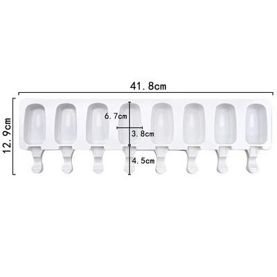 Silikonski kalup za sladoled s 3/4 ćelija, aparat za sladoled, kalup za sladoled, kalup za ledene kocke, kalup za sladoled, kalup za sladoled, kalup za sladoled, kalup za sladoled, kalup za sladoled