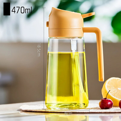 GIANXI Višenamjenska staklena boca za ulje Roštilj na otvorenom Raspršivač maslinovog ulja u spreju Kuhinjski ocat Sprej za umak od soje Sprej za izlijevanje ulja