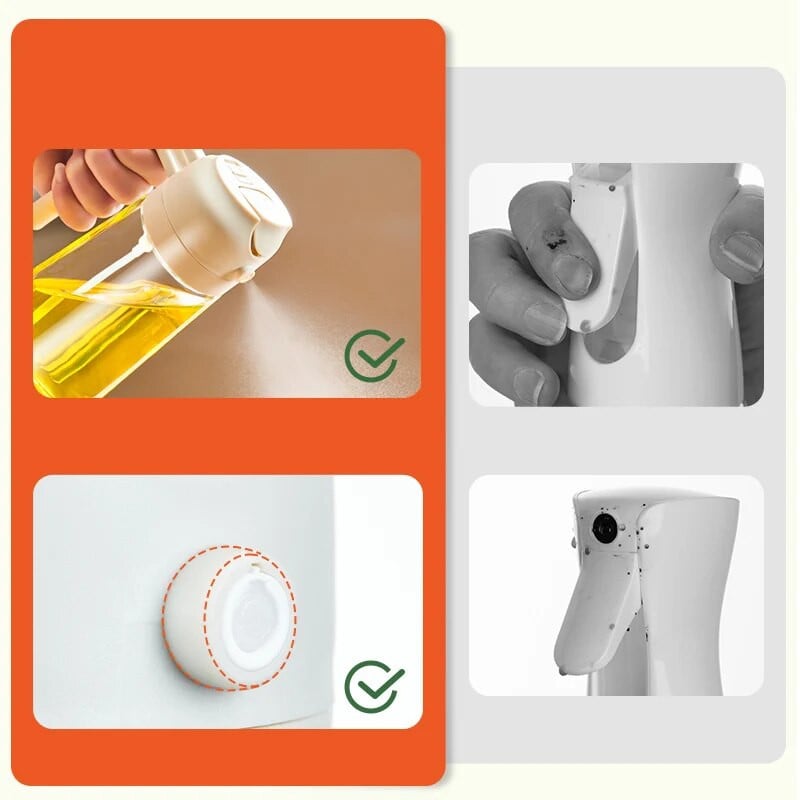 GIANXI Višenamjenska staklena boca za ulje Roštilj na otvorenom Raspršivač maslinovog ulja u spreju Kuhinjski ocat Sprej za umak od soje Sprej za izlijevanje ulja