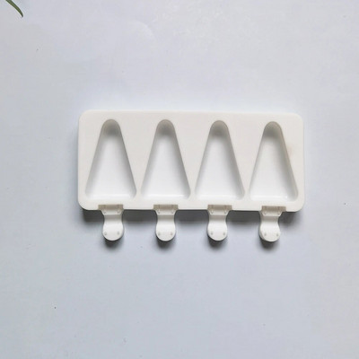 1PC Silikonski trokutasti kalup za sladoled DIY čokoladni desert Posicle pladanj za ljetnu zabavu Alat za izradu blokova leda