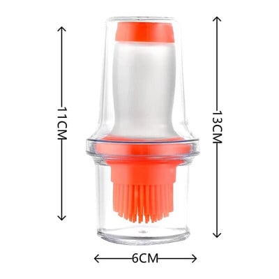 Prijenosni silikonski roštilj Četka za boce s uljem za roštilj s poklopcem Četke za ulje za roštilj Tekuće ulje Alat za pečenje peciva Kuhinjski pribor