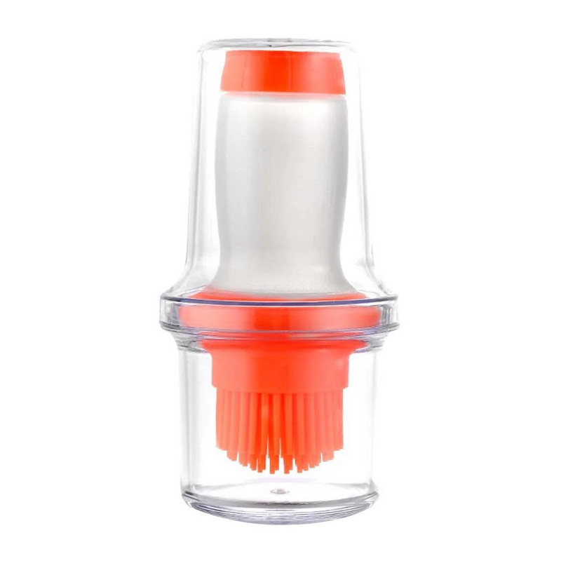 Prijenosni silikonski roštilj Četka za boce s uljem za roštilj s poklopcem Četke za ulje za roštilj Tekuće ulje Alat za pečenje peciva Kuhinjski pribor