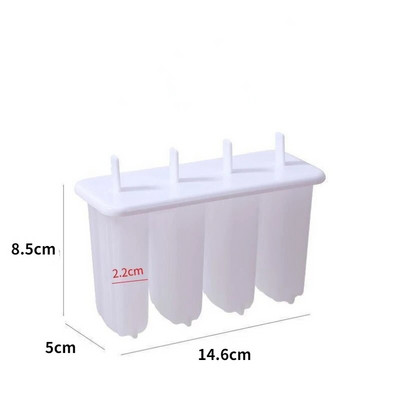 Kalupi za sladoled 4 Set kalupa za sladoled Popsicle Posuda za sladoled Diy Ice Cream za višekratnu upotrebu sa štapićem i poklopcem Kuhinjski alat