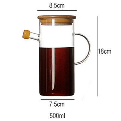 Üvegolaj-adagoló Konyhai Olívaolajos palackos edény Szivárgásmentes mártás Ecetes Palack Mártás Hajóolaj Kiöntő Palack Méz adagoló