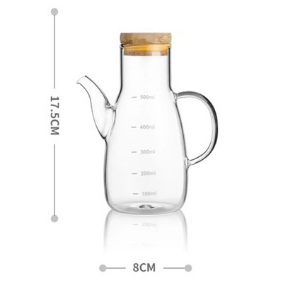 Üvegolaj-adagoló Konyhai Olívaolajos palackos edény Szivárgásmentes mártás Ecetes Palack Mártás Hajóolaj Kiöntő Palack Méz adagoló