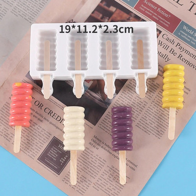 Novi silikonski kalup za sladoled DIY Love Oval Cartoon Popsicle Pecivo Čokoladni kamejski kalup Ljetni pribor za izradu kocki leda Kuhinjski alati