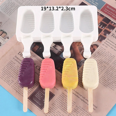 Novi silikonski kalup za sladoled DIY Love Oval Cartoon Popsicle Pecivo Čokoladni kamejski kalup Ljetni pribor za izradu kocki leda Kuhinjski alati