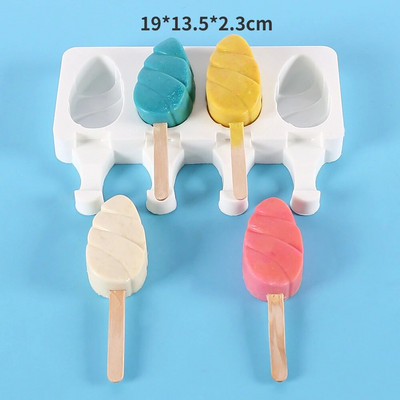 Novi silikonski kalup za sladoled DIY Love Oval Cartoon Popsicle Pecivo Čokoladni kamejski kalup Ljetni pribor za izradu kocki leda Kuhinjski alati