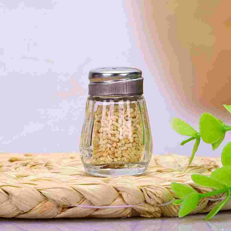 Mini druskos plaktuvai Virtuvės stikliniai pagardų buteliai pipirų buteliai BBQ prieskonių indai Kavos pupelių laikymo indas