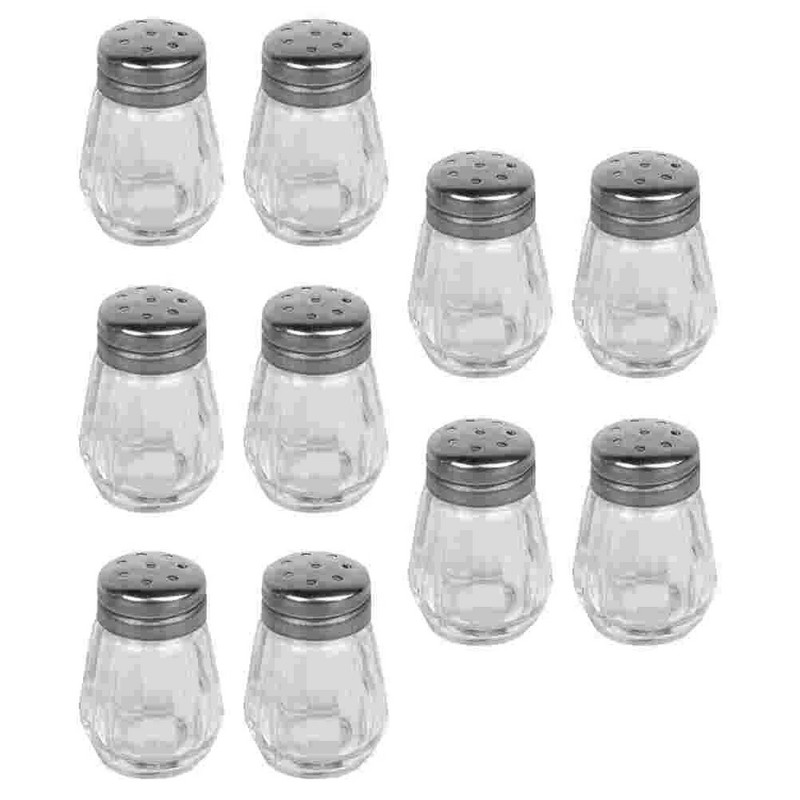 Mini druskos plaktuvai Virtuvės stikliniai pagardų buteliai pipirų buteliai BBQ prieskonių indai Kavos pupelių laikymo indas