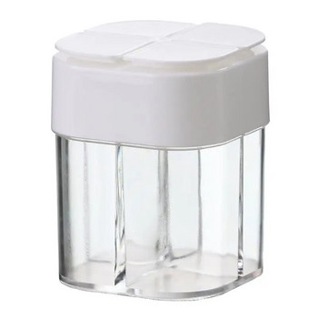 Διάφανη οργάνωση μπαχαρικών Σετ βάζο με αλάτι και πιπέρι Μπουκάλι καρυκευμάτων Πολύχρωμο καπάκι Δοχείο αποθήκευσης καρυκευμάτων Gadget κουζίνας