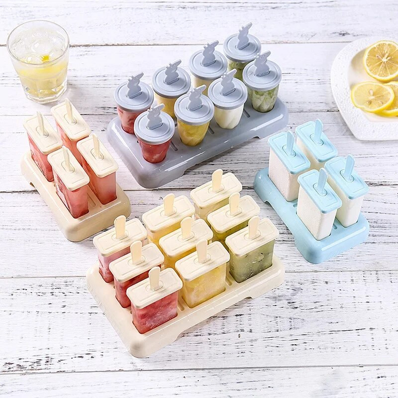 Food Grade PP Model za sladoled Model za sladoled otporan na prašinu, okus protiv kanaliziranja s poklopcem Kalup za sladoled Kalup za sladoled