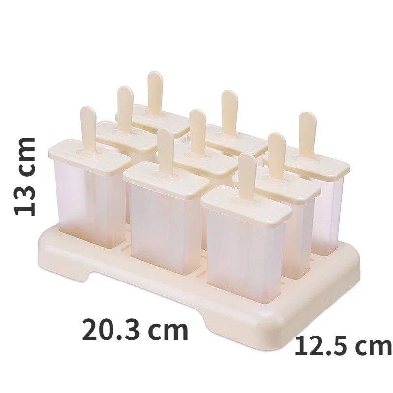 Food Grade PP Model za sladoled Model za sladoled otporan na prašinu, okus protiv kanaliziranja s poklopcem Kalup za sladoled Kalup za sladoled
