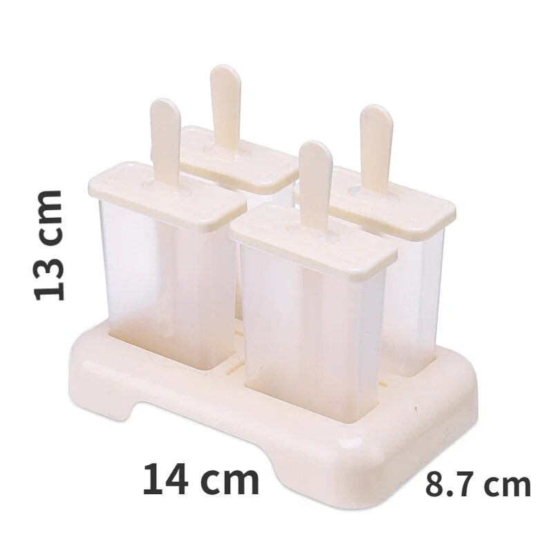 Food Grade PP Model za sladoled Model za sladoled otporan na prašinu, okus protiv kanaliziranja s poklopcem Kalup za sladoled Kalup za sladoled